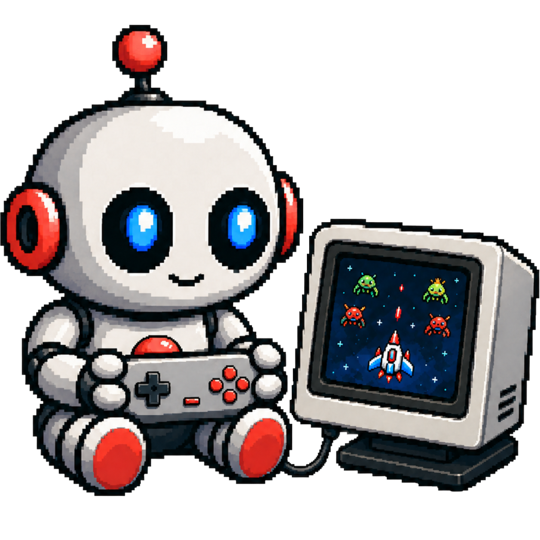 Illustration representing emulated console games